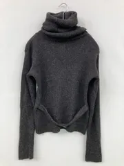 agnes b. ニット/セーター 1 グレー ウール・ニット 無地 ミドル丈 長袖 タートルネック/ハイネック