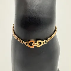 Christian Dior クリスチャンディオール ブレスレット ゴールド CDロゴ シンプル ヴィンテージ オールド ドイツ製 レディーズ メンズ ユニセックス