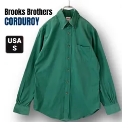 ブルックスブラザーズ Brooks Brothers★コーデュロイポロカラーシャツ★グリーン★ボタンダウン★USAメンズS/170     #2602F028