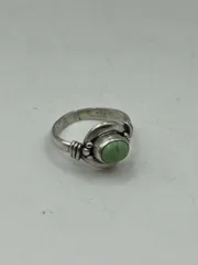 ヴィンテージ ナバホ グリーンターコイズ リング 925刻印 9.5号