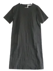 【223415】theory luxe セオリーリュクス  NAMIA　CRUNCH 夏の定番　リネン/レーヨン　半袖ワンピース　クリーニング済  ・40 03-6205521