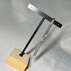 Christian Dior クリスチャンディオール ブランドロゴプレート チェーンブレスレット 17.5cm シルバー 男女兼用 アクセサリー