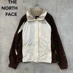 THE NORTH FACE ザノースフェイス ハイベント マウンテンパーカー ナイロンジャケット ブルゾン ジャンパー アウター フード収納 刺繍ロゴ ワンポイント ハイネック アイボリー ブラウン BB914630 古着 ストリート ★ ■◇