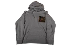 【VISION STREET WEAR】迷彩異素材ポケット フーディー グレー / VISION STREET WEAR Camo Pocket Detail Hoodie Grey