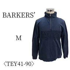 ★美品 BARKERS’ バーカーズ 紺 長袖 トレーナー M TEY41-90