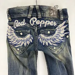 RED PEPPER ウィング刺繍 ブーツカット ジーンズ サイズＷ25＃5466-2/8 08021114 02