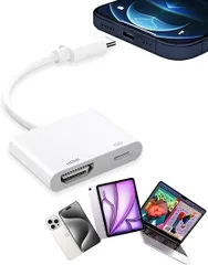 0210 USB Type C HDMI 変換アダプタ 4K@60Hz対応 2in1 100W急速充電 ミラーリング対応 NABI_934