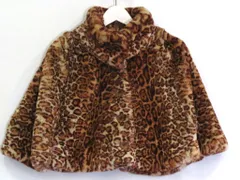 【226627】mila schon ミラショーン  ファー　ラビットファー　ケープ　ポンチョ  ・L - ブラウン系