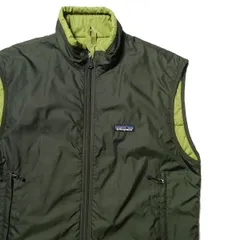 00's パタゴニア Patagonia パフボール ベスト (S) 濃緑×黄緑系 00年代 旧タグ オールド アウトドア 2004年製 84015 アメリカ古着 USED ビンテージ ヴィンテージ