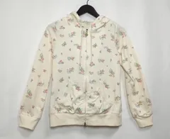 【228124】gelato pique ジェラートピケ  花柄　サロペット　フーディーパーカー　セットアップ  ・ クリーム