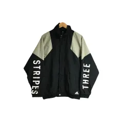 アディダス 黒 ウィンドブレーカー