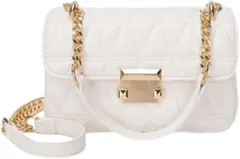 ORIJIRI カバン レディース ショルダーバッグ 可愛い 女性 ハンドバッグ PUレザー おしゃれ 3way レディースバッグ (ホワイト)