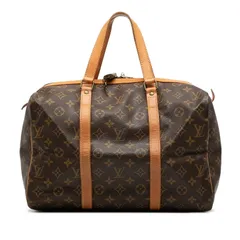 ルイ ヴィトン モノグラム サックスープル35 ボストンバッグ ハンドバッグ M41626 ブラウン PVC レザー レディース LOUIS VUITTON【234-53423】