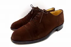 【229580】BURBERRY LONDON バーバリーロンドン  スエード　ストレートチップ　ビジネスシューズ メンズ  24.5ｃｍ 3E ブラウン