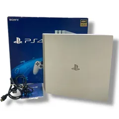 [100]251222-8403-330 KT1500 【通電確認済み】SONY ソニー Playstation4 Pro PS4 Pro プレステ４ プロ ホワイト 白 本体 ケーブル 箱 コントローラーなし 動作未確認 現状品