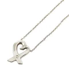 ティファニー ラビングハート 1Pダイヤ SV925 シルバー レディース TIFFANY&Co.【228-56002】