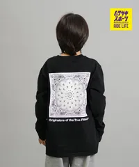 【ムラスポ公式】新品 NEW ERA ニューエラ 長袖 Tシャツ ロンT キッズ ジュニア 子供 Youth 長袖 コットン Tシャツ Paisley 14693879