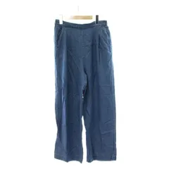 アーバンリサーチ ドアーズ URBAN RESEARCH DOORS ワイド イージーパンツ 38 インディゴ ブルー ウエストゴム フルレングス スラッシュポケット /PP ■GY60