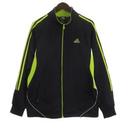 アディダス adidas トラックジャケット ジャージ ブラック M ■ECD001