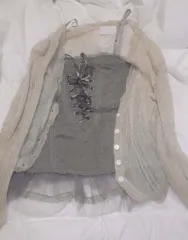 今日 レース フリル スリーブレス ノースリーブ 森ガール ZIGZAG ably