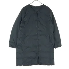 MUJI 無印良品 長袖 ダウンコート L ブラック レディース 古着