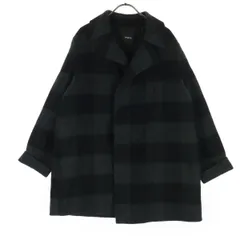 theory セオリー チェック柄 長袖 ウールジャケット S ブラック系 メンズ 古着