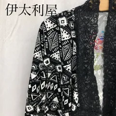 伊太利屋 イタリヤ カーディガン レース ジャケット エスニック模様 9   レディース ファッション