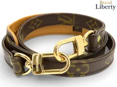 【未使用】ルイヴィトン LOUIS VUITTON モノグラム ショルダーストラップ 調節不可 ダークブラウン PVC