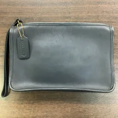 コーチ 【COACH】オールド 9972 セカンドバッグ ブラック クラッチバッグ カーフレザー メンズ Vintage Leather Second Bag