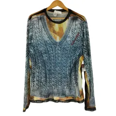 エイチアンドエム H＆M GLENN MARTENS セカンドスキン パワーネット メンズ  US XL