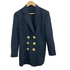 DIOR/ChristianDior(ディオール/クリスチャンディオール) ジャケット サイズ9 M レディース - ダークネイビー 長袖/ダブル/春/秋