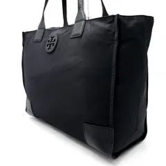 【良品】Tory Burch トリーバーチ ハンドバッグ トート ナイロン ブラック 黒 レディース ユニセックス 男女 書類 A4可能