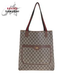 美品 GUCCI グッチ ヴィンテージ GGスプリーム ネイビー グレー