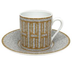 HERMES モザイク ヴァンキャトル カップ・ソーサー aq12626 - メルカリ