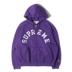 Supreme シュプリーム パーカー パープル サイズ:M | 24SS Champion アーチロゴ ジップ スウェットパーカー (Zip Up Hooded Sweatshirt) | トップス フーディー | コラボ【メンズ】【中古】