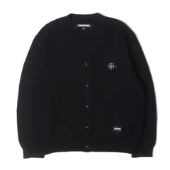 【美品】NEIGHBORHOOD ネイバーフッド カーディガン ブラック 黒 サイズ:M | 24SS ロゴ刺繍 ニット カーディガン (PLAIN CARDIGAN) | トップス セーター【メンズ】【中古】のサムネイル