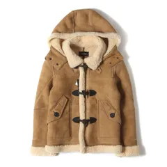 【新品】BURBERRY BLACK LABEL バーバリー ブラックレーベル ジャケット ベージュ サイズ:L | シープムートン レザー ダッフル ジャケット | アウター ブルゾン コート 上着【メンズ】