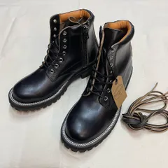 新品　-ホーウィン社　クロムエクセルレザー　7ホールビブラム#１００　スローウェアライオン　黒