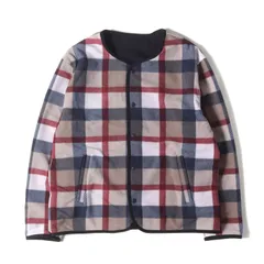 【新品】BLACK LABEL CRESTBRIDGE ブラック レーベル クレストブリッジ ジャケット サイズ:LL | チェック フリース リバーシブル ライナージャケット | レッド ネイビｰ | アウター ブルゾン 上着【メンズ】