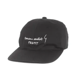 【美品】agnes b. アニエスベー キャップ | 24AW V.A. fragment design ロゴ 刺繍 キャップ (agnes b. CASQUETTE FRGMT) | ブラック 黒 | 日本製 ブランド コラボ 帽子【メンズ】【中古】