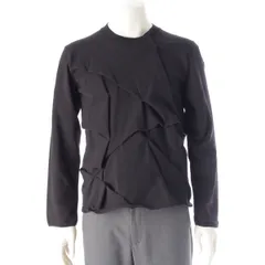 コムデギャルソンオムプリュス AD2020 変形 デザイン ニット セーター トップス PG-N009 ブラック S【中古】