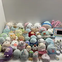 ◆ 【ジャンク品】すみっコぐらし 55点 まとめ商品 ぬいぐるみ マスコット 雑貨 など ねこ とかげ たぴおか など 現状品