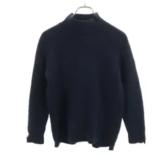 UNIQLO +J ユニクロ プラスジェイ 長袖 ハイネック セーター M ネイビー ジルサンダー ニット レディース 古着