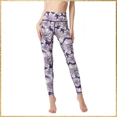 ☆彡送料無料でお届け☆彡Size:M_Color:YG282 [アシュレイ] ホットヨガ ウェア レディース レギンス 吸汗速乾 ストレッチ ロング丈 スポーツタイツ 花柄パンツ (04#) YG282,M