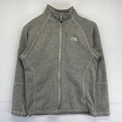 古着 ザ・ノースフェイス THE NORTH FACE ニット ベターセータータイプ フルジップ 裏地フリース S  グレー系 メンズ