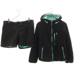 Gramicci グラミチ フリースジャケット 上下 セットアップ S/M ブラック メンズ 古着