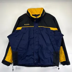 古着 コロンビア Columbia ナイロンジャケット 大きいサイズ マウンテンジャケット ワンポイントロゴ アウトドア ドローコード L マルチカラー メンズ