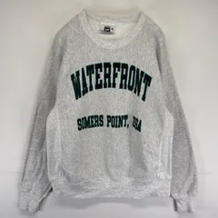 古着 90's/90年代 リー Lee USA製 スウェット 霜降り トレーナー ロゴプリント クルーネック L  グレー メンズ