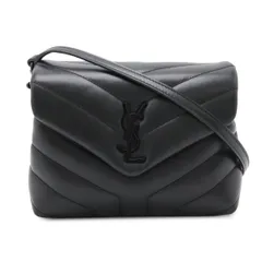 SAINT LAURENT PARIS サン ローラン パリ イブサンローラン YSL ルル ショルダーバッグ 2WAY クラッチ Yキルティング レザー ブラック 630951