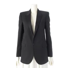 サンローラン 21年 uniform ユニフォーム テーラードジャケット 636996 ブラック F36【中古】のサムネイル